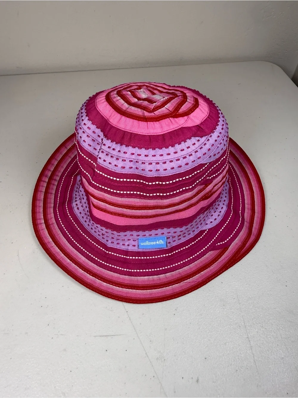 Wallaroo Kids Lids Petite Nantucket hat with 50+ UPF Sun Protection.